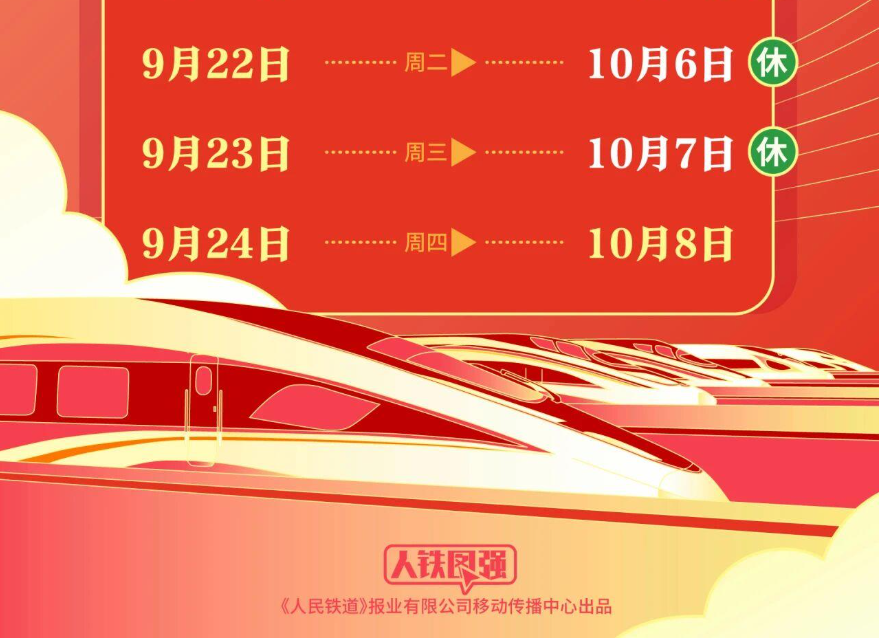 定好闹钟！9月30日火车票今日开售 国庆节首日车票明日可买 第 3 张