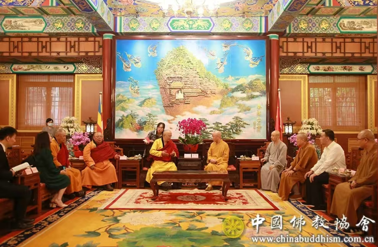 俄罗斯佛教代表团拜访中国佛教协会