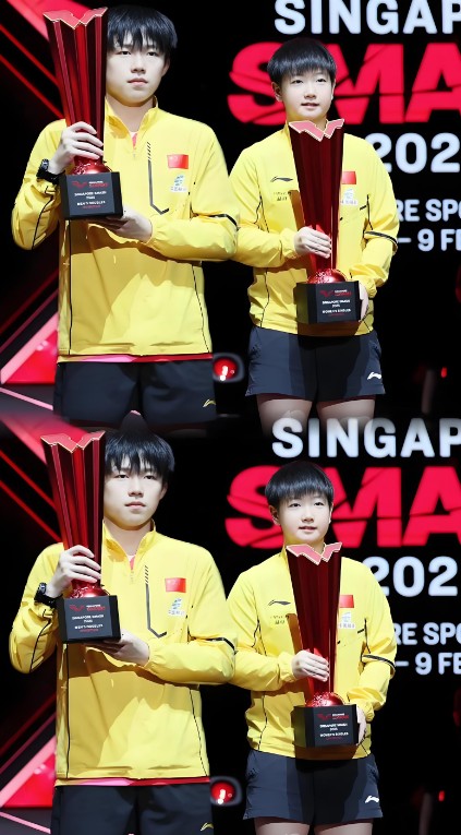 王楚钦、孙颖莎分获WTT新加坡大满贯男、女单冠军