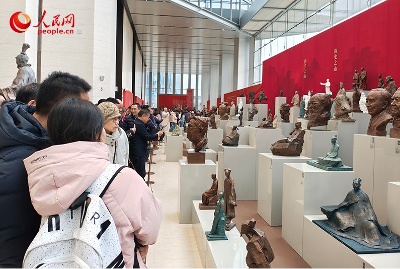 塑痕镌风骨，文心映千秋——吴为山写意雕塑艺术展开幕 第 2 张